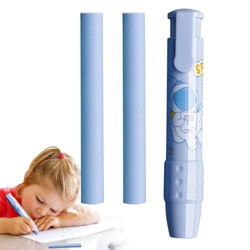 Chaies Borradores retráctiles para niños, borrador para escribir y dibujar con lápiz, borrador con diseño de dibujos animados, regalo escolar para niños y oficinas
