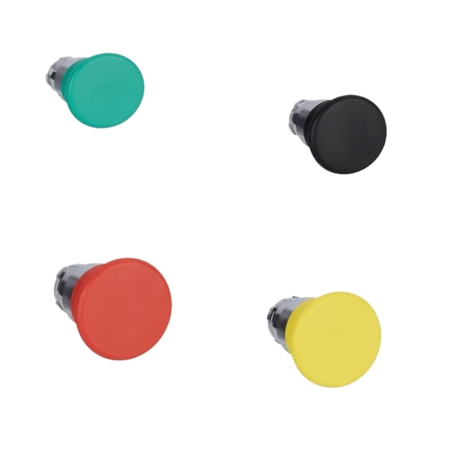 1Pcs Mushroom Head Button Head Diameter Ø 40 Spring Reset ZB2BC2C ZB2BC3C ZB2BC4C ZB2BC5C(ZB2BC5C Yellow)