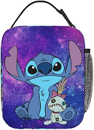 Efasnsad Kids Cartoon Lunch Box Boys Girls Reusable portable Insulated Cooler Lunch Bag For Picnic Hiking Camping Office School Gifts