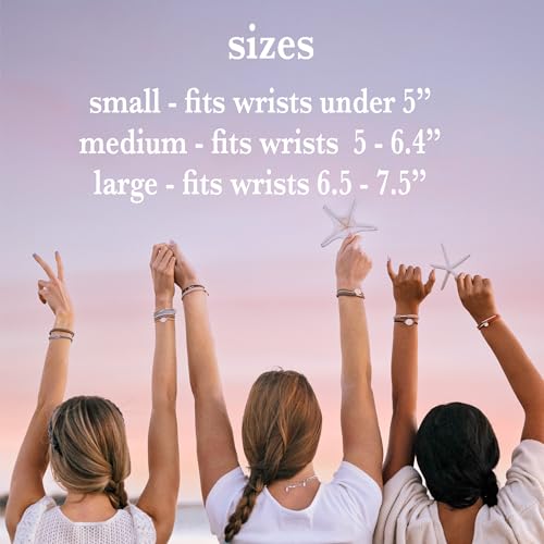K'lani Hair Tie Bracelets for Women - Elastic Hair Bands That Double as Stylish Jewelry - Breathe - Large