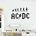 Stickers Muraux ACDC ACDC Sticker Groupe De Rock Pour Mur Chambre Salon