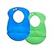 Tommee Tippee Explora Easi Roll Bib, Blue and Green 2 Count 7m+ (Color may vary)