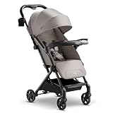 Mompush Lithe V2 Lightweight Stroller + Snack Tray, Ultra-Compact Fold & Airplane Ready Travel Strol