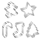 ALLTOP Christmas Cookie Cutter Set - 5 Biscuit Shapes for Creative Baking Delights
