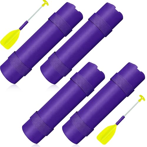 Deekin 4 Pack 2/4 Pack Paddle Float for Flotation Kayak Canoe Surf Paddleboarding Gifts - Prevent Paddle Sinking in Water (Purple)