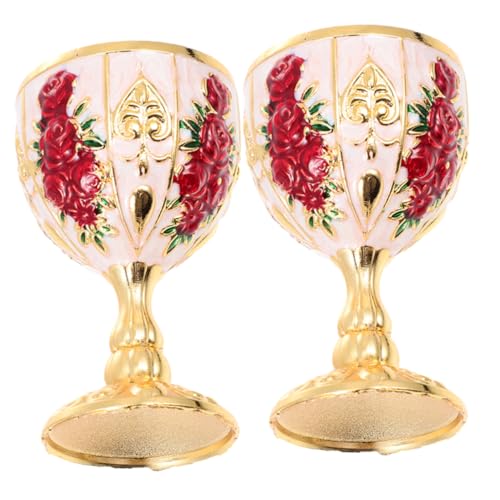 LABRIMP Weinglasbecher Aus Zinklegierung – Zerbrechliche Becher Im Vintage-stil Für Bar Zuhause Party