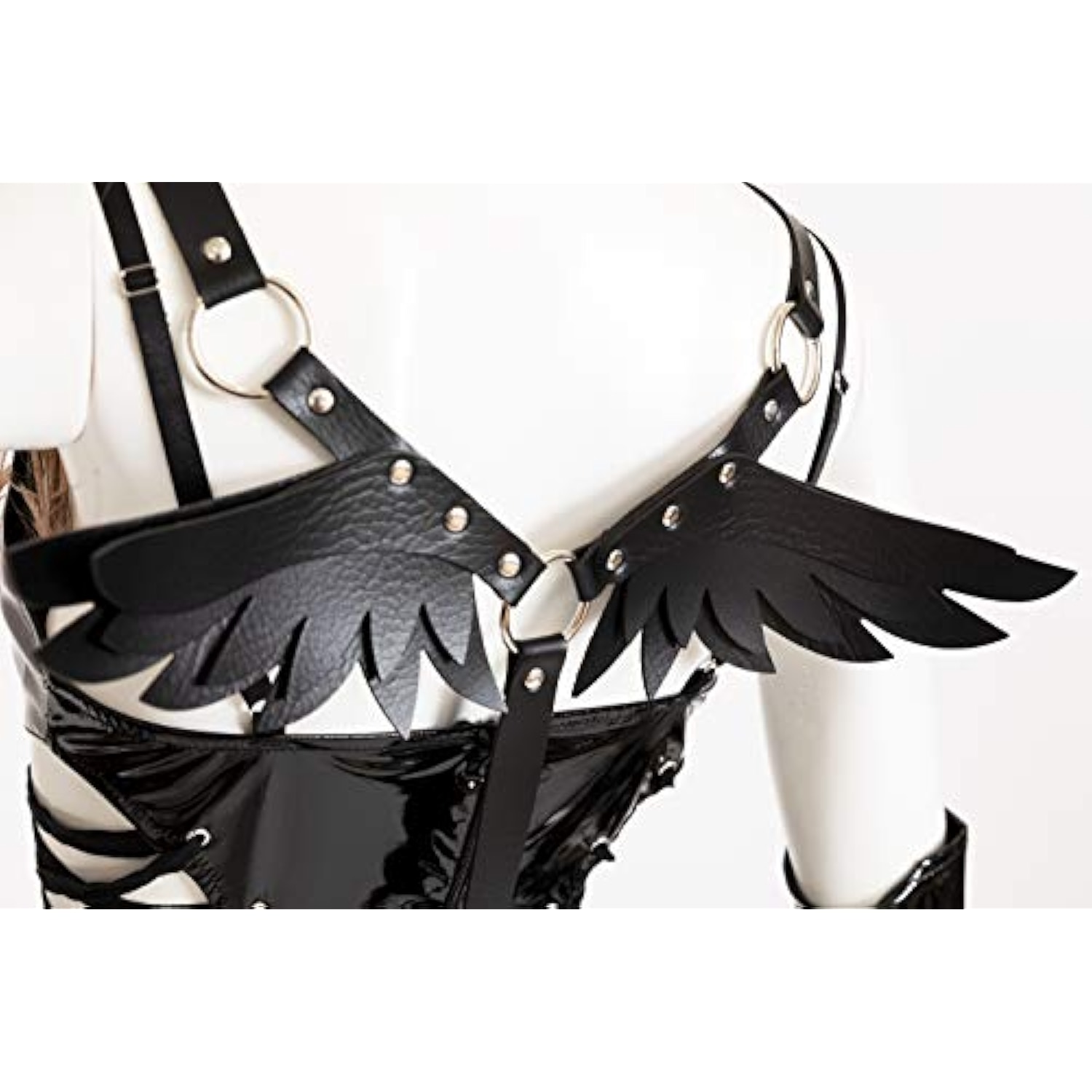 クリアストーン(Clearstone) SugarWhip コスプレ ハロウィン ハーネスサキュバス レディース ブラック 詳細画像5