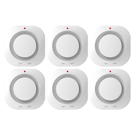 Photoelectric Smoke Detector Fire Alarm, Battery Operated, Smoke Alarm with Test Button & Low Battery Signal, LED Warning Light, 85-Decibel Alarm Sound, Easy Installation for Living Rooms and Bedrooms