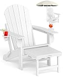 CLOUDEEP Folding Adirondack with Ottoman