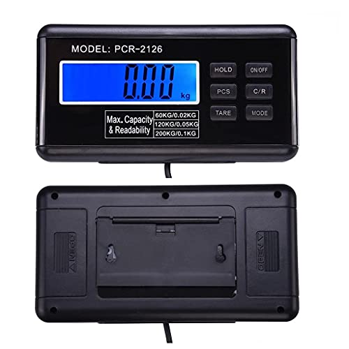 Báscula postal digital 440lb con plataforma y pantalla LCD miniatura 4