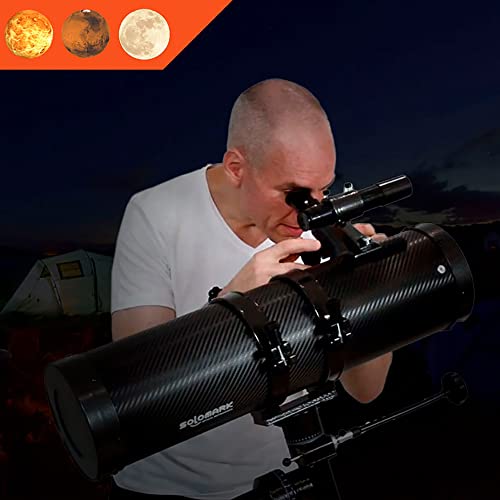 Telescópio Refletor Newtoniano com lente 130mm com acessórios e adaptador para SmartPhone