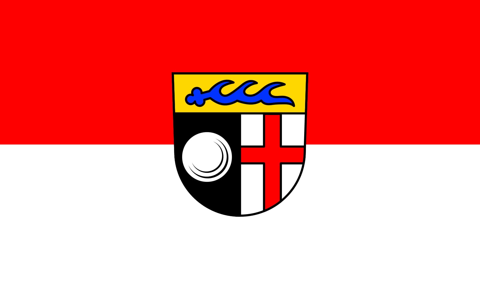 Drapeau Orsingen-Nenzingen 1.35m² résistant aux intempéries pour l'extérieur
