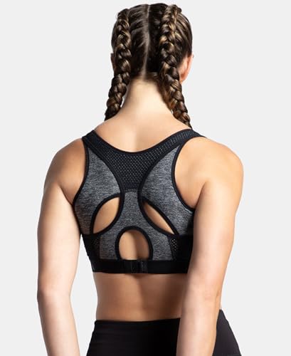 Image of Jockey AP20 Women Wirefree Padded Tactel Nylon Elastane Stretch Full Coverage Racerback Styling Active Sports Bra with StayFresh and StayDry Treatment