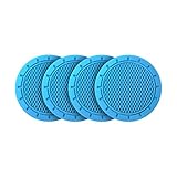 Car Cup Holder Coaster, 4 Pack 2.75 Inch Diameter Non-Slip Universal Insert Coaster, Durable,...