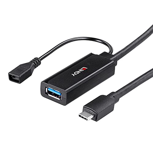 LINDY 3m USB 3.2 Gen 1 C/A Active Extension, Black - Image 3