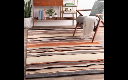 Image of Carpets and Rugs Woolen Thick Floral and Contemporary Designs for Area Rugs, Carpets for Living Room, Bedroom, Hall Size 8x10 feet