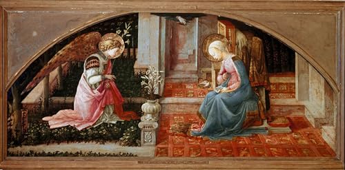 Peinture de l'Annonciation de Fra Filippo Lippi pour sublimer un grand mur vide