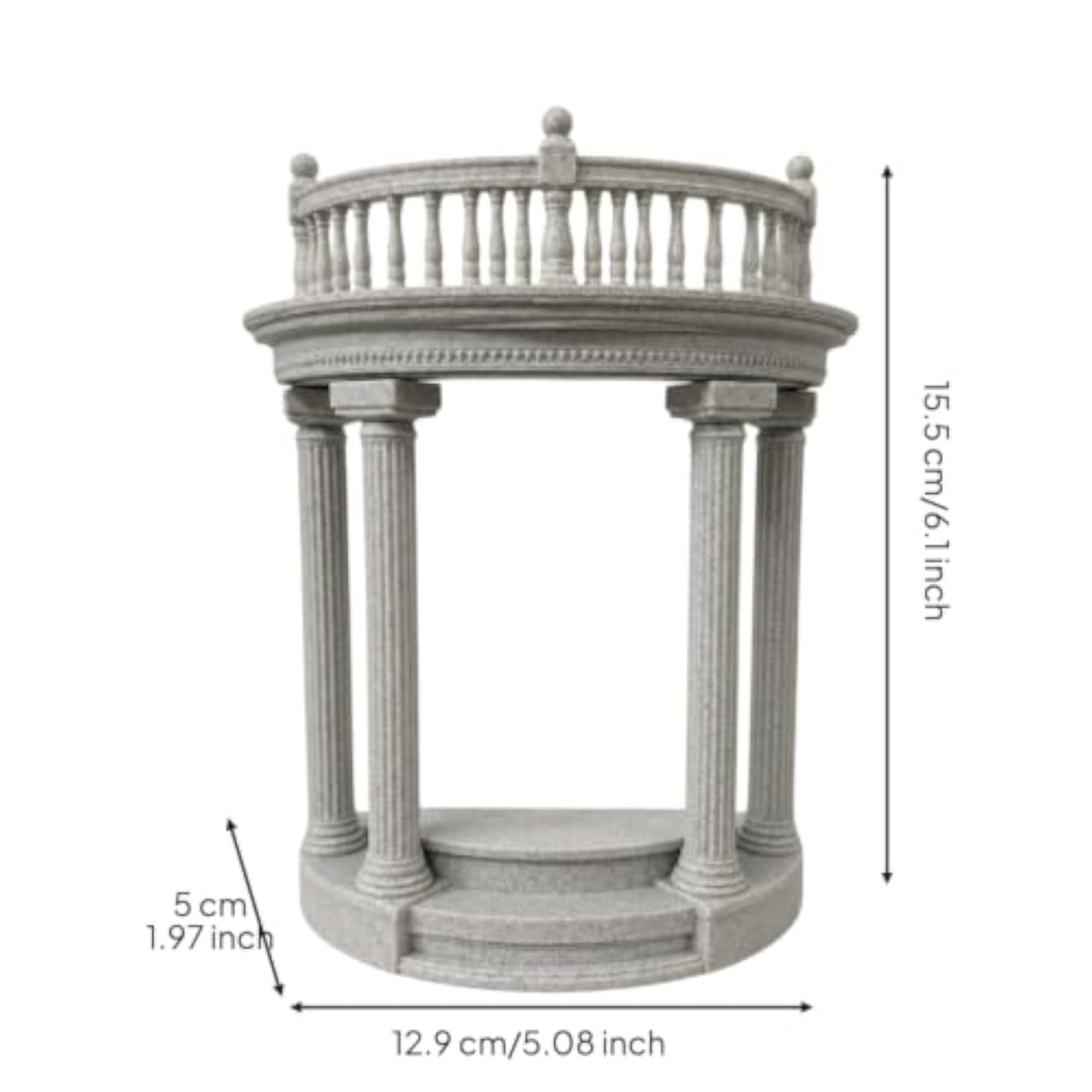 Marble-Like Roman Column Pedestal Display Stand