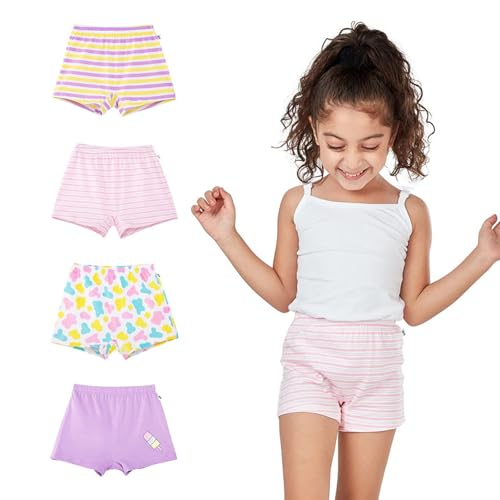 Image of YouGotPlanB Cotton Boxers for Girls | Ages 2-16 Years | Relaxed Fit | Gentle Elastic Waistbands | Breathable & Tagless