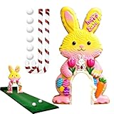 Ostergolf-Set, Unterhaltungsaktivität für Ostern, Mini-Golfplatz mit Kugeln | für Familienfeier, Innenbereich, Wohnzimmer, Schlafzimmer, Spielzimmer, Kinder, Erwachsene
