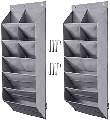 Fentec 2 Pack Over The Door Shoe Organizer - Thumbnail 5