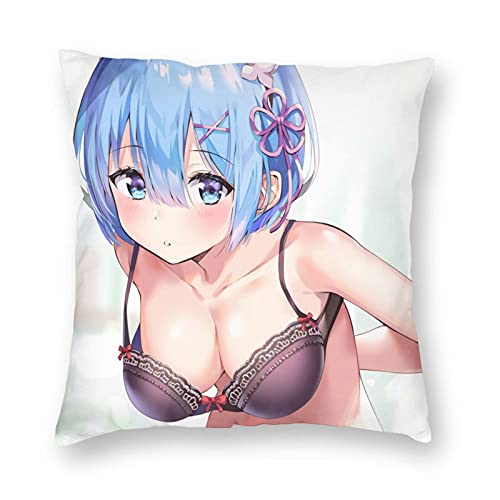 Budlion Re:ゼロから始める異世界生活 レム 抱き枕カバー クッションカバー 両面 装飾 おしゃれ かわいい 萌えグッ枕カバー