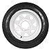 WEIZE 4.8-12 4.8x12 480-12 Trailer Tires with Rims, 5 Lug, 6PR, Road Range C, Set of 2