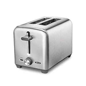 bella 2 Slice Toaster, Quick & Even Results Every Time, Wide Slots Fit Any Size Bread Like Bagels or Texas Toast, Drop-Down Crumb Tray for Easy Clean Up, Stainless Steel