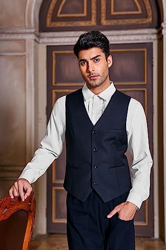 Bbalizko Mens Ruffle Tuxedo Shirt 80s Prom Ruffled Button Down Frill Pleated Ruche Long Sleeve Shirts Top2