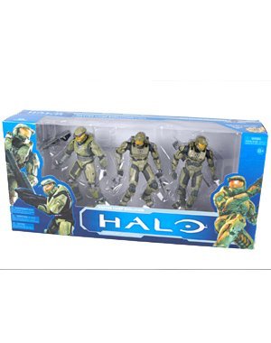 Halo McFarlane Toys 10th Anniversary Action Figure 3Pack Master Chief Evolution Halo, Halo 2 Halo 3
