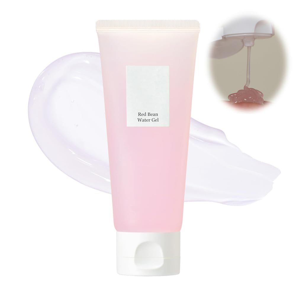 Azonee Red Bean Water Gel, Hydrating Peptide Hydro Boost Moisturizer for Acne-Prone Dry Skin, Korean Skincare for Men & Women, 100ml, 3.38 fl.oz.
