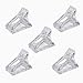 5 Pinces Ongles Transparentes, Clip à Ongles Cristal, Clip Ongles Extension, Nail Art Outil Clip, Pinces à Ongles pour Gel Rapide