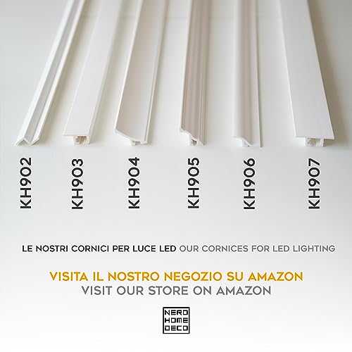 Veil Frames for LED Ceiling and Wall (4 or 10 Linear Metres - KH906), for Indirect Lighting with LED Strips - Image 4