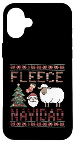 Funny Ugly Christmas �Z�[�^�[ Felice Navidad Pun Sheep �X�}�z�P�[�X iPhone 16 Plus �p