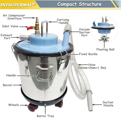 Aspiradora Industrial Neumática 30L para Uso Industrial miniatura 3