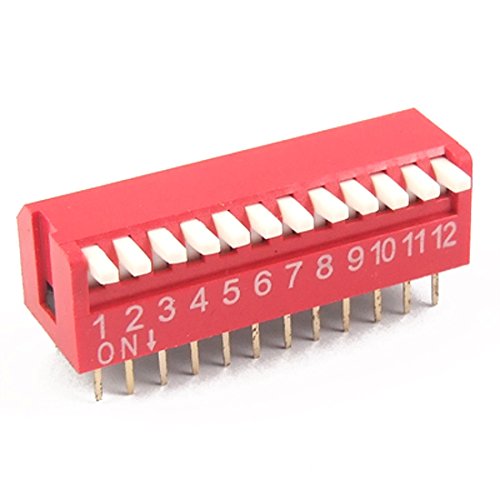 Interruptor DIP de 12 posiciones que elimina fallos de soldadura en pasos de 2,54 mm