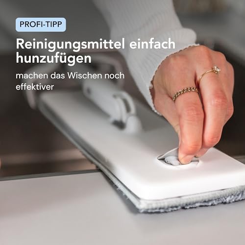 TECHWEISE 4-in-1 Wischmopp Set mit Eimer, Sprühfunktion, und Auswringfunktion - Mop Set, Bodenwischer – Bild 7
