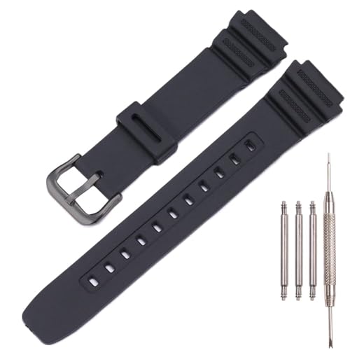 ZHIKE 18mm Correa Compatible con Casio AE 1000W 1100W 1200WH 1300WH