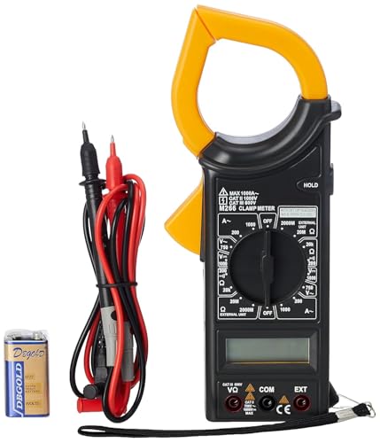 Image of Digital AC Clamp Meter M 266, LCD Display, Multi-Function Electrical Testing Tool with Resistance Measurement