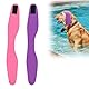 2 Stück Badehaube für Hunde, wasserdichte Schlauchschal-Badehaube für Hunde Ohne Ohrenklappen Haustier-Ohrenschützer Schwimmzubehör für Haustiere Hunde und Katzen (Rosa, Lila)