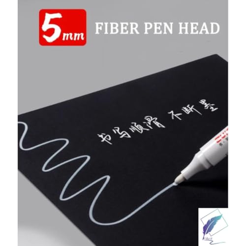 Image of like it 2pcs Waterproof White Permanent Paint Pen Fine | Oily Marker Pens for Rock Painting, Stone, Canvas, Glass, Metal, Ceramic & Tire | Perfect for Artistic Creations (2, White)