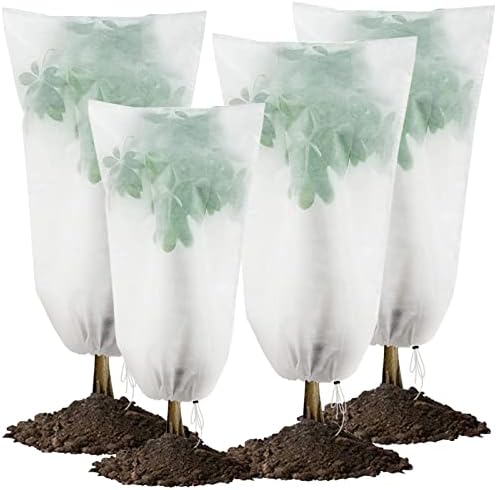 FALARRIMIGO 1pc Voile Hivernage Plante Extérieur 75g/m² - Protection Hiver Citronnier Palmier Olivier 60x80cm