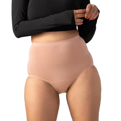 Image of Mahina Modal Period Panty for Girls & Women - Rosy Beige, No Pads Required, Mid-Waist, Reusable, Leakproof, No Rashes