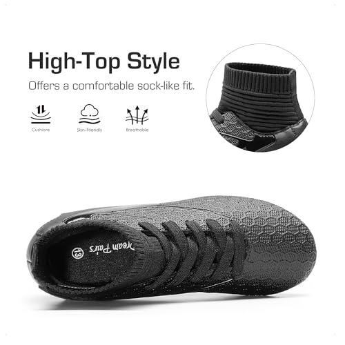 DREAM PAIRS Boys Girls Soccer Cleats Youth Firm Groud Outdoor Sport Athletic High Top Football Shoes for Little/Big Kid3