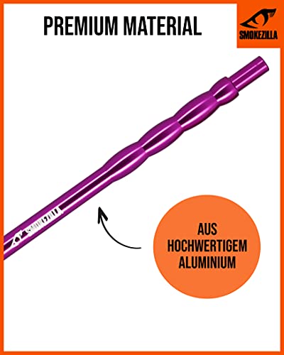 SMOKEZILLA® Ice Bazooka COOLIN - Shisha Mundstück Set In Lila - Hochwertiges Shisha Zubehör Aus Aluminium - Inklusive… – Bild 7