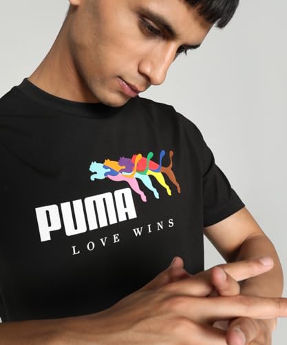 Image of Puma Men's Printed Regular Fit T-Shirt