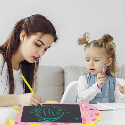 Image of PoPo Toys Dino LCD Writing Board | Drawing Board Improve Hands-on Ability Follow Color Effect Fun 10 Inch LCD Screen Writing Board