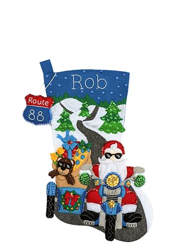 MerryStockings Cruising to Town 18" Felt Christmas Stocking Kit. DIY