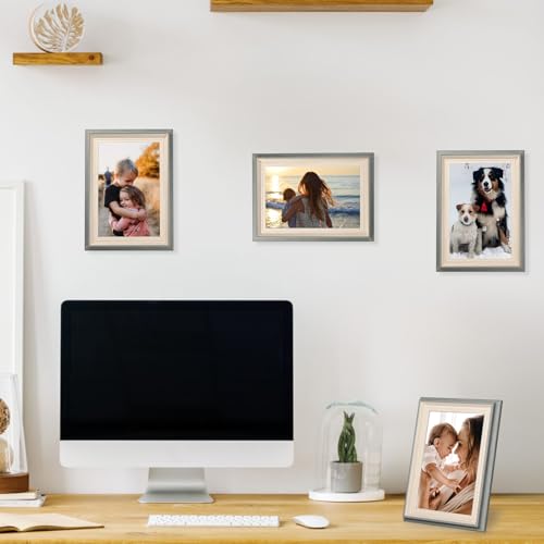 YoHyien 4 Pcs 6x4 Photo Frames, Desktop Free Standing Picture Frames 4x6 - Image 3