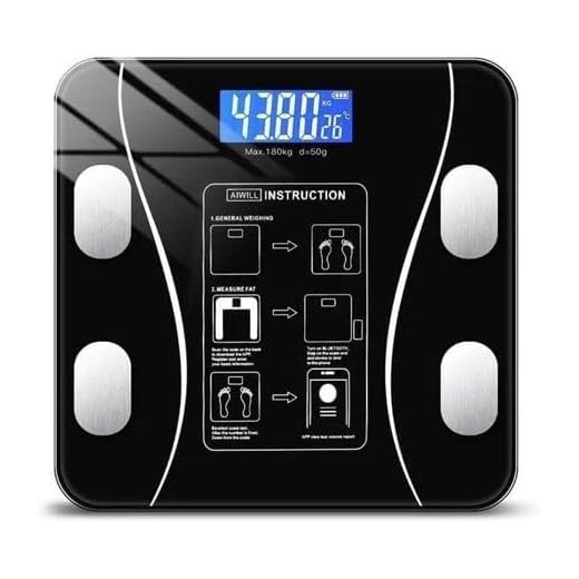 Balança Bioimpedância Digital Corporal Preta de 180kg com Alta Precisão e Leitor Digital.